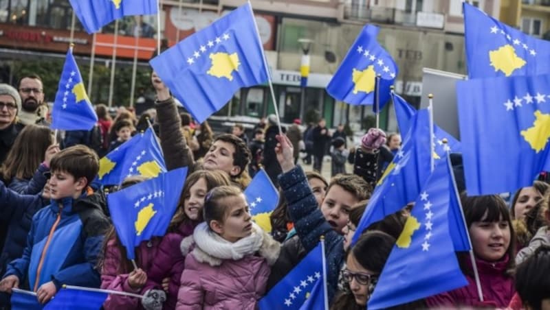 Kosovo-Unabhängigkeitsfeier (Bild: AFP)