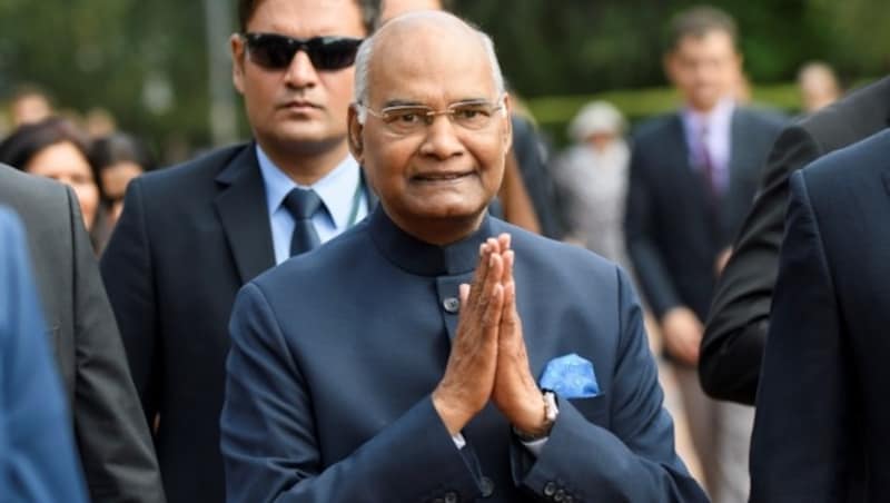 Indiens Präsident Ram Nath Kovind belegt gemeinsam mit Russlands Staatschef Wladimir Putin und Australiens Scott Morrison Platz 3 im weltweiten Gehälterranking. (Bild: AFP)