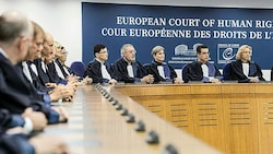 Europäischer Gerichtshof für Menschenrechte (EGMR) in Straßburg: Die Rechte eines jeden müssen gewahrt werden. (Bild: APA/AFP/Jean-Francois Badias (Archivbild))