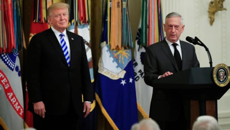 Donald Trump, Jim Mattis (Bild: ASSOCIATED PRESS)