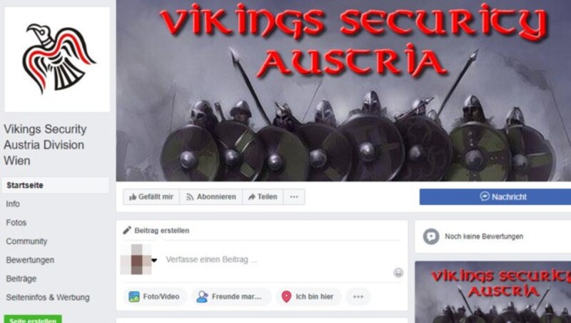 (Bild: Screenshot/facebook.com/Vikings Security Austria)