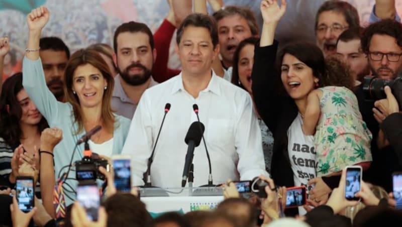 Fernando Haddad von der Arbeiterpartei musste sich geschlagen geben. (Bild: AP)