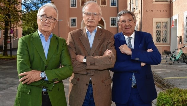Die drei früheren Direktoren Christian Menzel, Gernot Pauser und Heinrich Magometschnigg (Bild: Wolfgang Weber)