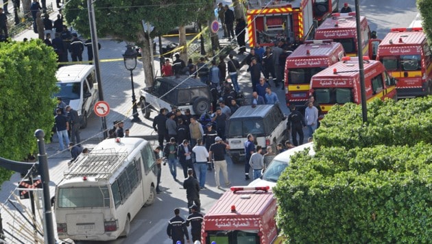 Das Zentrum von Tunis nach dem Anschlag (Bild: AFP)
