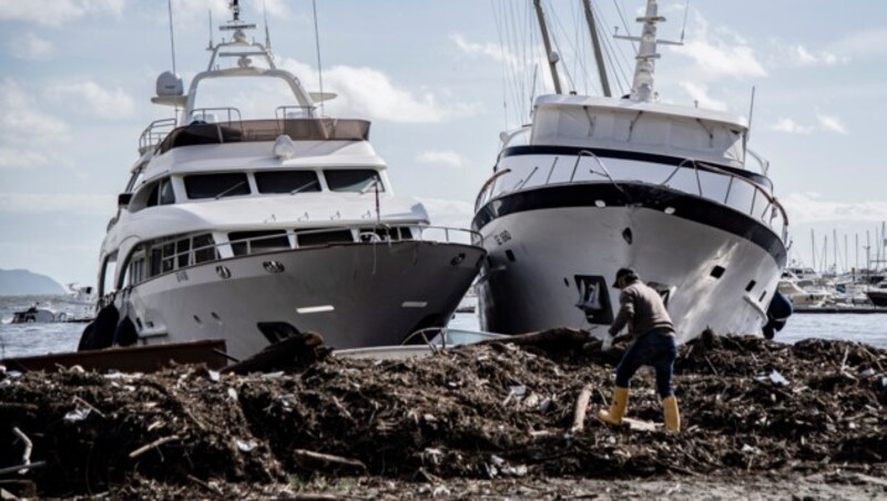 Italien wurde von verheerenden Umwettern heimgesucht. (Bild: AFP)