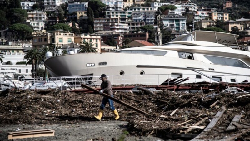 Unwetter-Chaos in Rapallo (Bild: AFP)