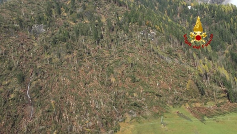 In den Dolomiten waren die Unwetterschäden enorm. (Bild: AFP)