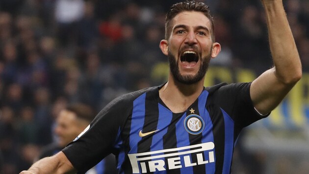 Inter Mailands Roberto Gagliardini jubelt. (Bild: Associated Press)