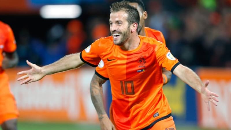 Rafael van der Vaart im Trikot der Niederlande (Bild: GEPA )