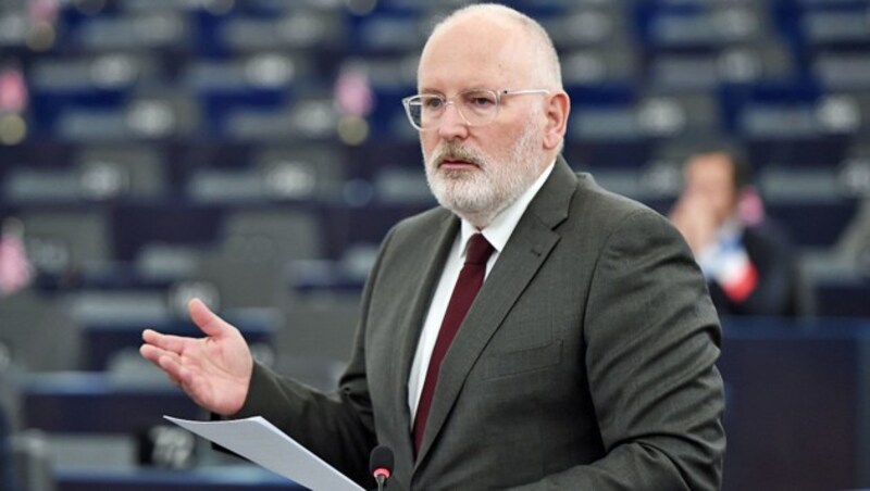 Frans Timmermans strebt den Posten des EU-Kommissionspräsidenten an. (Bild: APA/AFP/FREDERICK FLORIN)