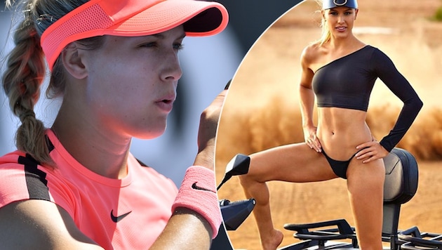 Bouchard graced the cover of "Sports Illustrated" in 2017 and 2018 (Bild: APA/AFP/SAEED KHAN, instagram.com)