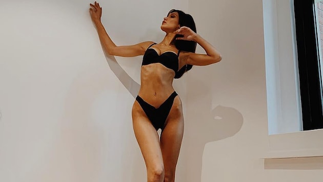 Bella Hadid zeigte unlängst auf Instagram Knochen statt Kurven. (Bild: instagram.com/bellahadid)