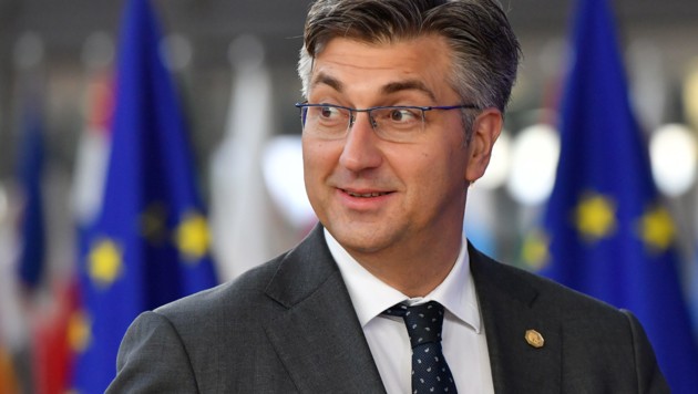 Kroatiens Premierminister Andrej Plenkovic (Bild: APA/AFP/EMMANUEL DUNAND)