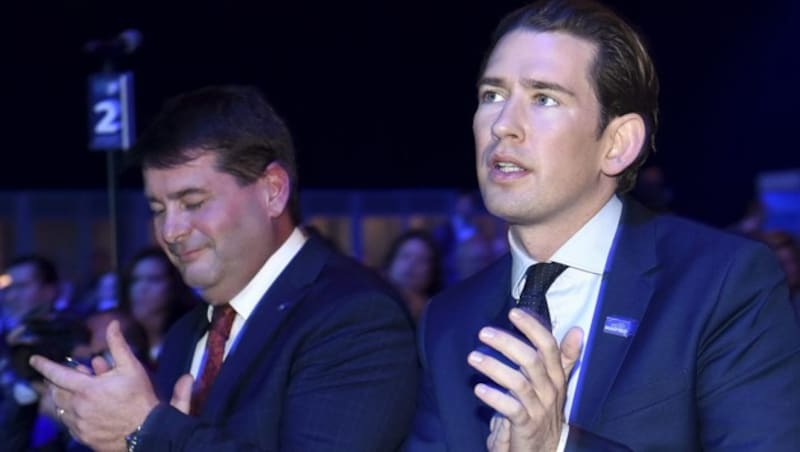 Bundeskanzler Sebastian Kurz beim EVP-Kongress in Helsinki (Bild: APA/AFP/Lehtikuva/Heikki Saukkomaa)