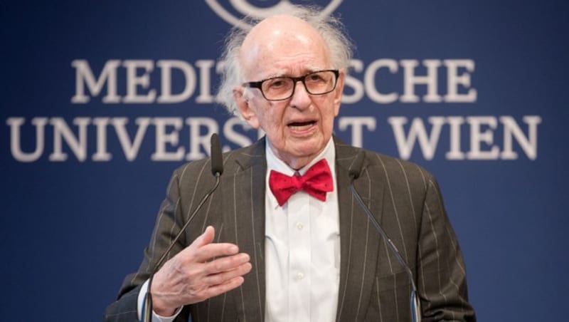 Eric Kandel anlässlich der Verleihung des Ehrendoktorrates der Medizinischen Universität Wien am 24. April 2018 (Bild: APA/Georg Hochmuth)