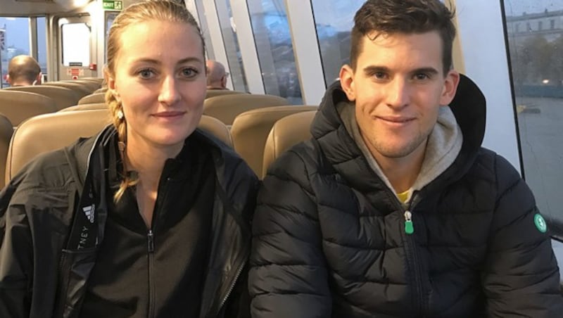 Thiem mit Freundin Kiki in London (Bild: APA/GERALD WIDHALM)