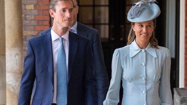 Pippa Middleton mit ihrem Ehemann James Matthews (Bild: AFP)