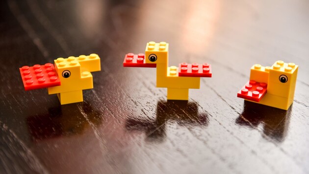 Bauen Sie eine Ente in 30 Sekunden - eine Aufgabe, drei Ergebnisse. (Bild: Markus Wenzel)