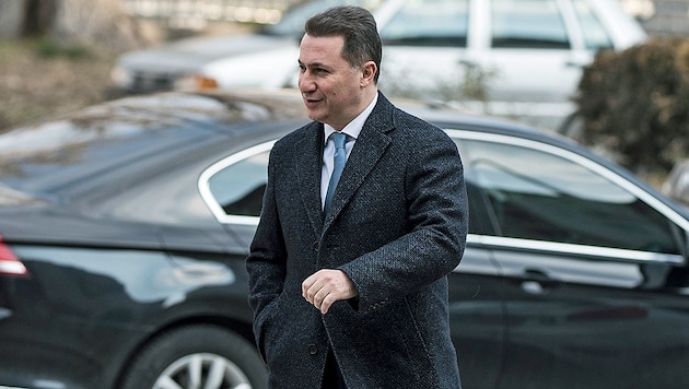 Nikola Gruevski gelang ohne gültige Papiere eine Flucht über mehrere Staatsgrenzen. (Bild: APA/AFP/Robert ATANASOVSKI)