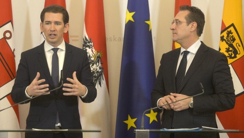 Von 18. Dezember 2017 bis 21. Mai 2019 regierte Sebastian Kurz mit der FPÖ. (Bild: APA/Herbert Pfarrhofer)