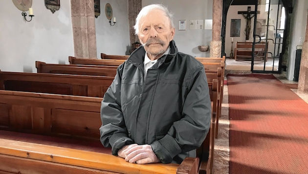 Josef Hausberger geht jeden Tag in die Kirche. (Bild: ZOOM.TIROL)