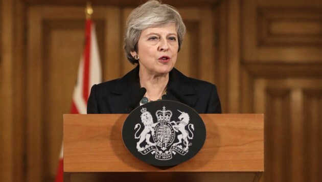 Großbritanniens Premierministerin Theresa May (Bild: APA/AFP/POOL/Matt Dunham)