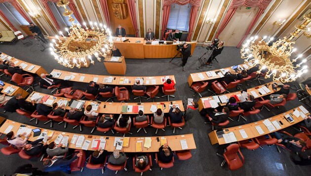 Die Landtagsabgeordneten kehren heute zurück in das Landhaus. (Bild: © Harald Dostal)