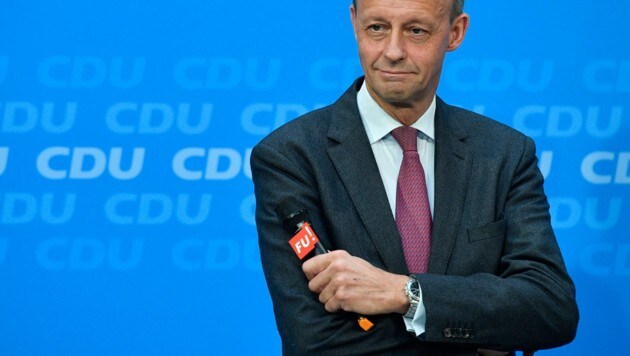 Friedrich Merz (CDU) (Bild: APA/AFP/John MACDOUGALL)