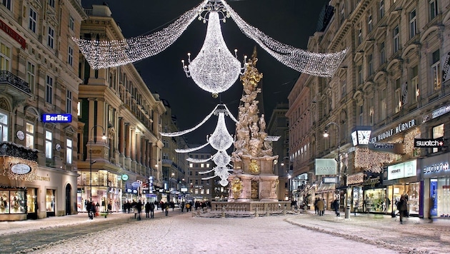 Der Wiener Weihnachtszauber beginnt Mitte November. Geschmückte Straßenzüge sind erste Anzeichen. (Bild: pixabay.com ©Julius Silver)