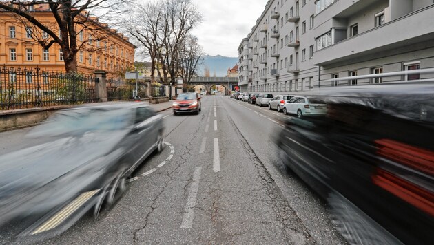 Der Verkehrslärm in Innsbruck belastet die Bewohner (Bild: Christof Birbaumer)