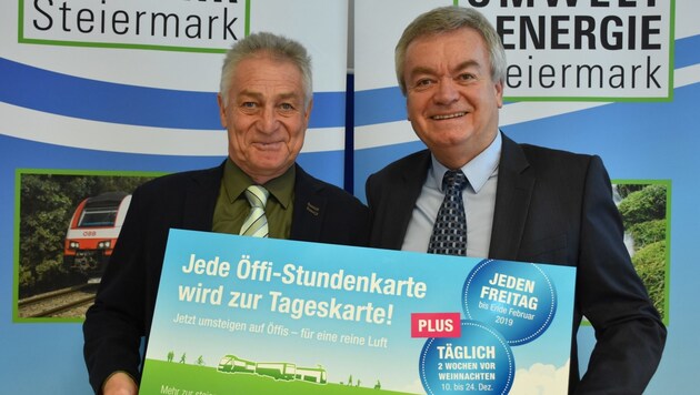 Gerhard Semmelrock (links) und Anton Lang (Bild: Land Steiermark/Gründl)