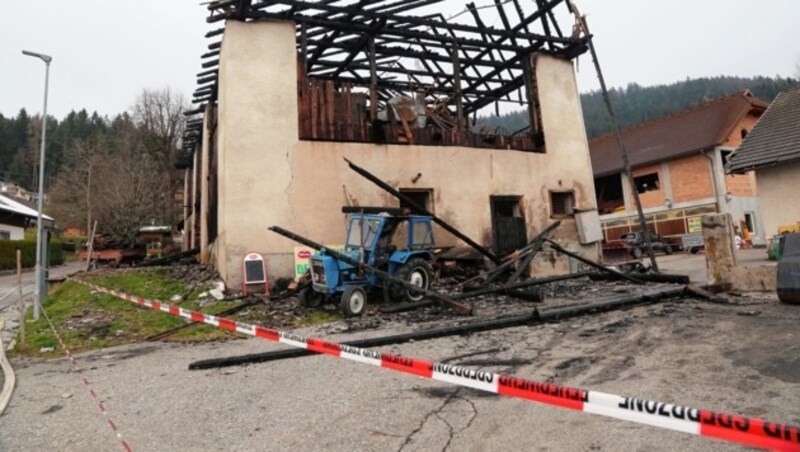 Brandruine bei Wernberg (Bild: Daniel Raunig)