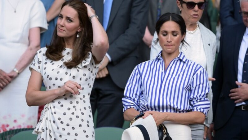 Herzogin Kate und Herzogin Meghan beim Tennisturnier in Wimbledon (Bild: James Veysey / Camera Press / picturedesk.com)