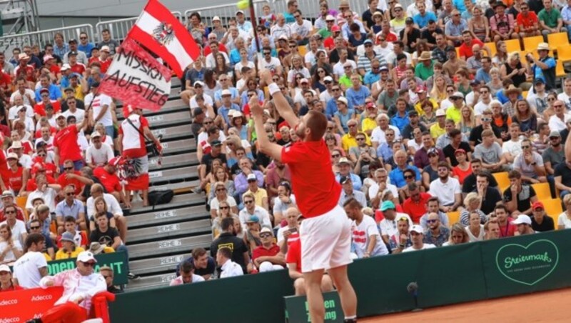 Doppel-Star Oliver Marach geigte beim Heim-Davis-Cup in Graz auf. (Bild: Sepp Pail)