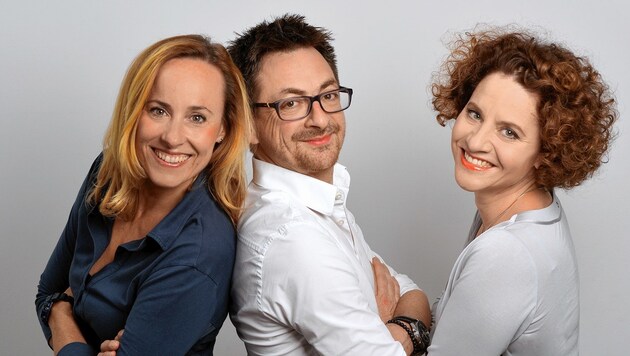 Ines Muchitsch, Stefan Korsatko und Elisabeth Strobl-Gobiet (v. li.) haben ihre drei Kassenstellen zusammengelegt. (Bild: Medius)