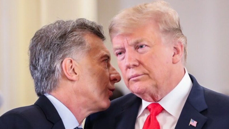 Argentiniens Präsident Mauricio Macri und US-Präsident Donald Trump (Bild: AFP)