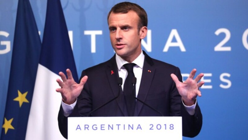 Frankreichs Präsident Emmanuel Macron (Bild: AFP)