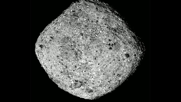 Nahansicht des Asteroiden Bennu (Bild: NASA/Goddard/University of Arizona)