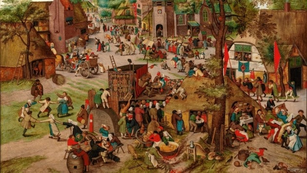 „Kirmes“ von Pieter Brueghel dem Jüngeren ist ein Schlüsselwerk der Alten Galerie in Graz (Bild: Universalmuseum-Joanneum)