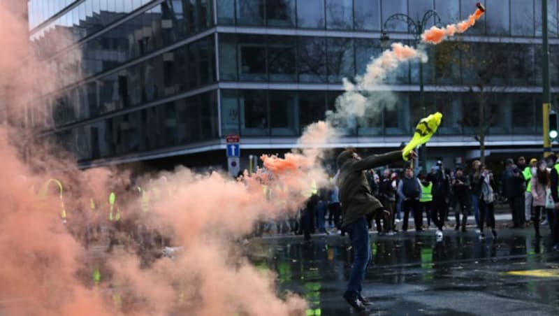 Belagerungszustand in Brüssel (Bild: AP)