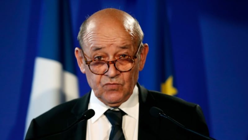 Außenminister Jean-Yves Le Drian (Bild: AP)