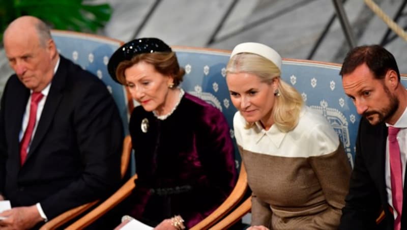 Königin Harald, Königin Sonja, Kronprinzessin Mette-Marit, Kronprinz Haakon (Bild: AFP or licensors)