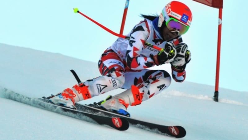 Die gebürtige Äthiopierin Anna Rauchmann glänzte schon mit zarten neun Jahren bei der Ö3 Ski Challenge in Saalbach. (Bild: Rauchmann)
