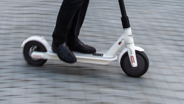 The scooter driver ignored a red light (symbolic image) (Bild: APA/dpa/Nicolas Armer)