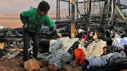 Syrische Flüchtlinge im Libanon (Bild: AFP)