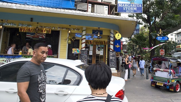 In dieser Bar erschoss ein thailändischer Polizist einen französischen Touristen. (Bild: AFP)