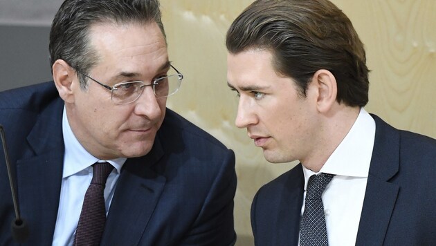 Vizekanzler Heinz-Christian Strache (FPÖ) und Bundeskanzler Sebastian Kurz (ÖVP) (Bild: APA/ROBERT JAEGER)
