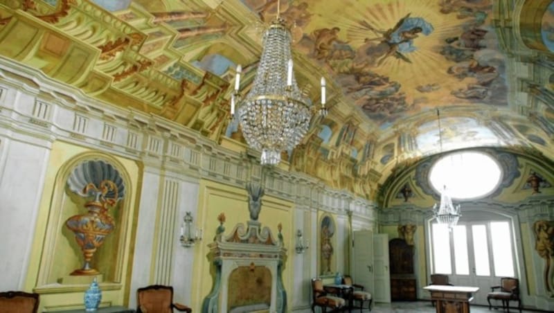 Prächtige Fresken im Schloss Ebenthal in Kärnten, dem Sitz des Adelsgeschlechts (Bild: Uta Rojsek-Wiedergut)