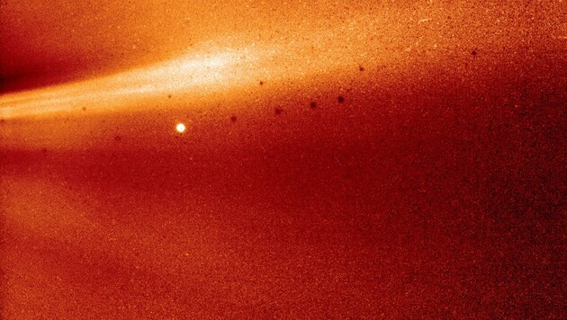 So sieht es in der Atmosphäre der Sonne aus. (Bild: NASA/Naval Research Laboratory/Parker Solar Probe)