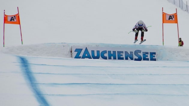 Lokalmatadorin Martina Rettenwender landete beim ersten Heimrennen im Spitzenfeld. (Bild: Zauchensee Liftgesellschaft)